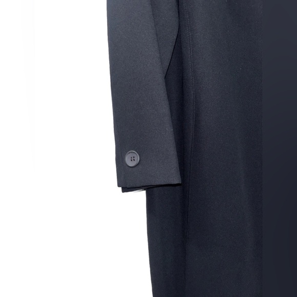 Vintage 90s Venezia Black Longline Coat Women’s Plus Sz 16 Blazer Jacket Duster - Picture 6 of 10